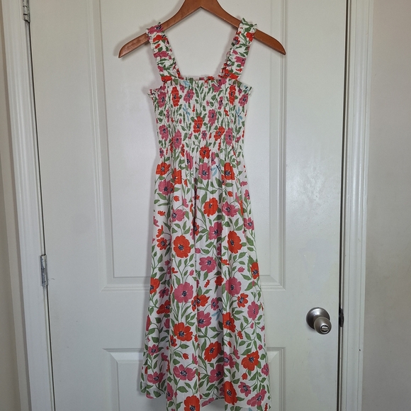 kate spade Dresses & Skirts - Kate Spade New York Bloom Smocked Ruffle Floral Print Sleeveless Dress Size XS